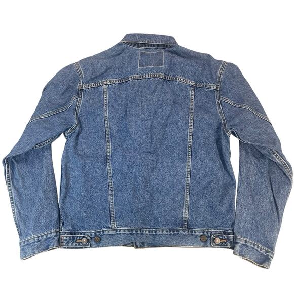 Vintage 90s Levi's Denim Trucker Jacket Mens Size M Made in USA 70507-0389 Retro - Picture 9 of 16